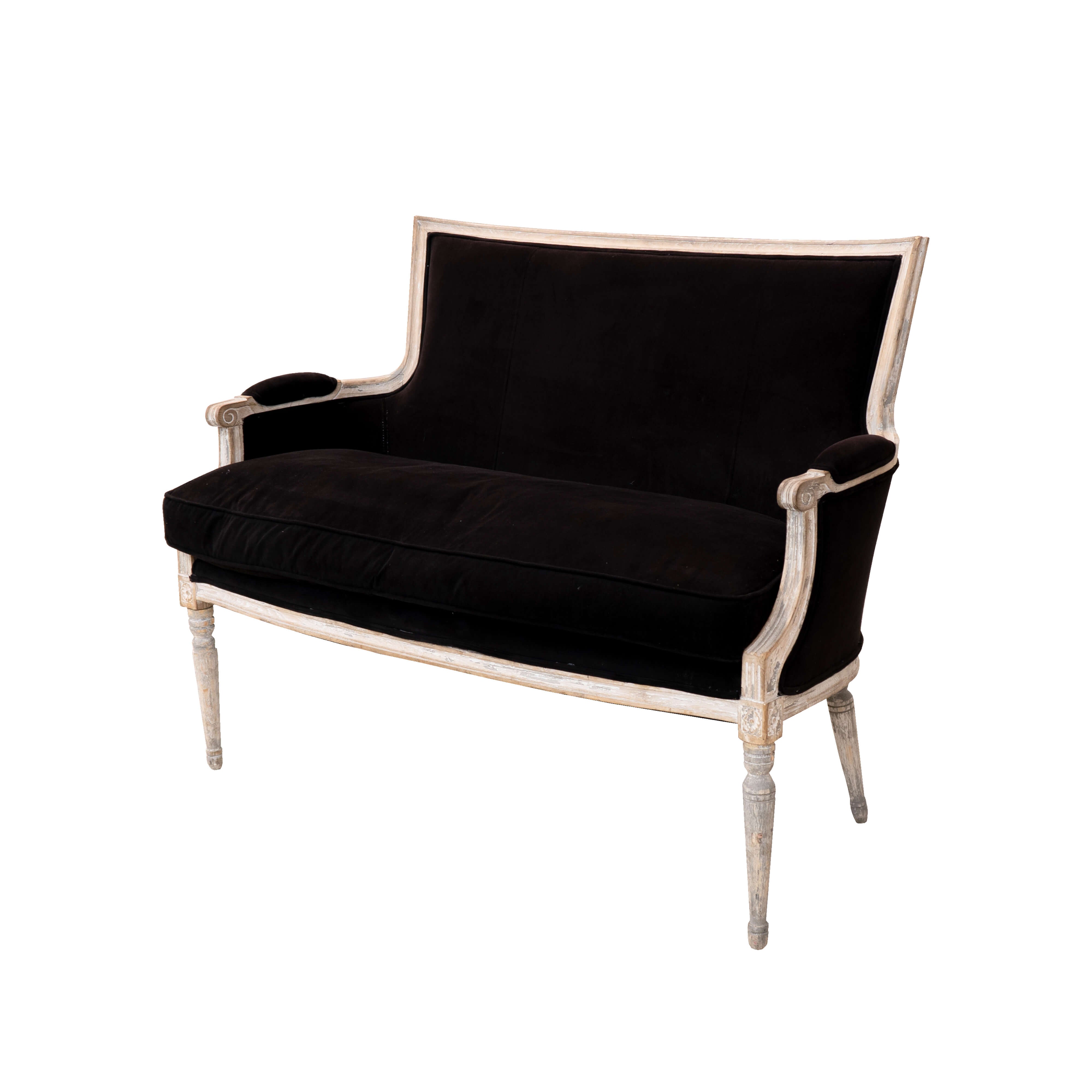 Sillón Love seat negro