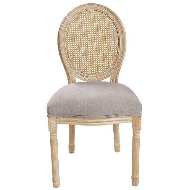 Silla Carlota con Asiento Gris Claro