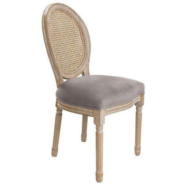 Silla Carlota con Asiento Gris Claro