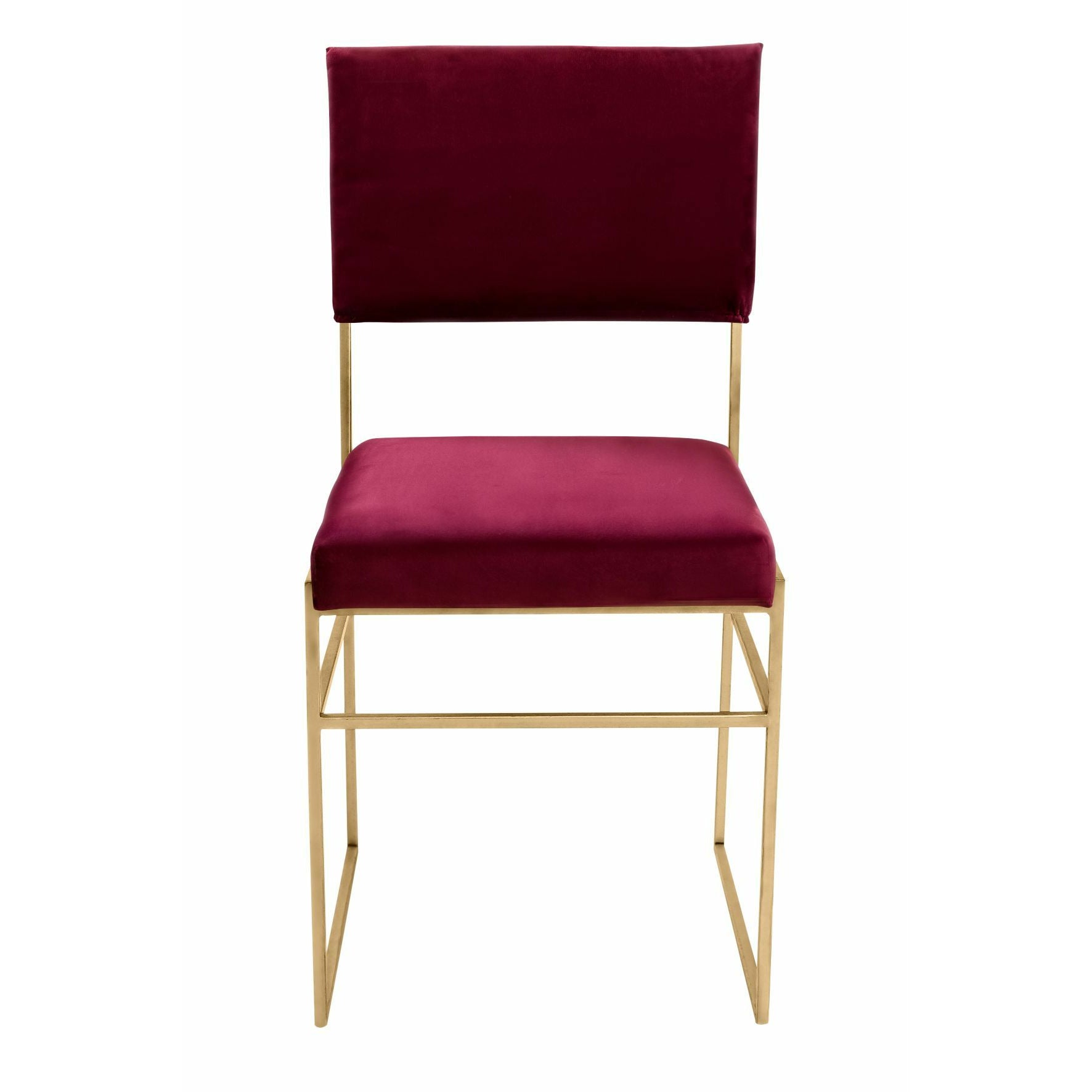 Silla Contempo Vino Estructura Dorada