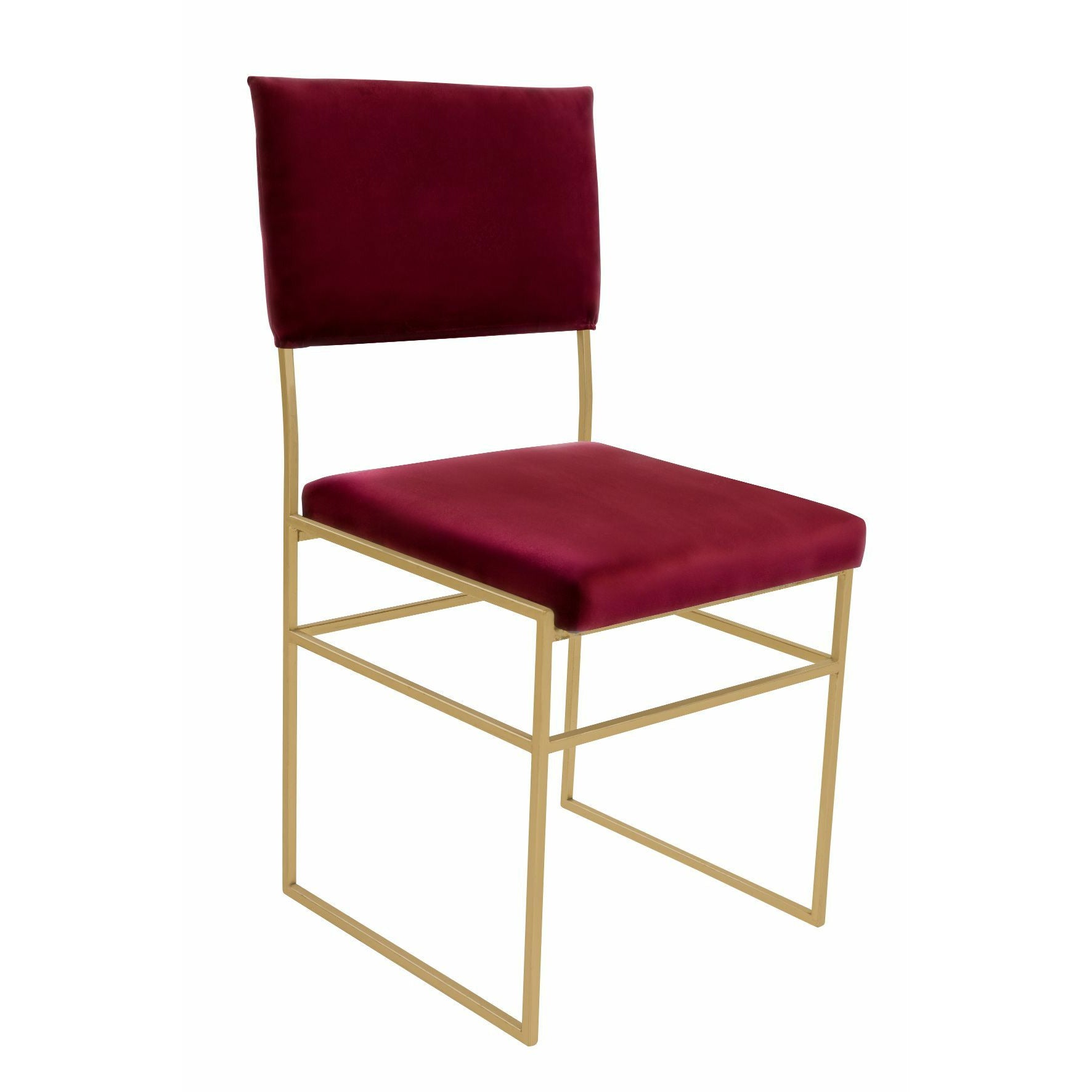 Silla Contempo Vino Estructura Dorada